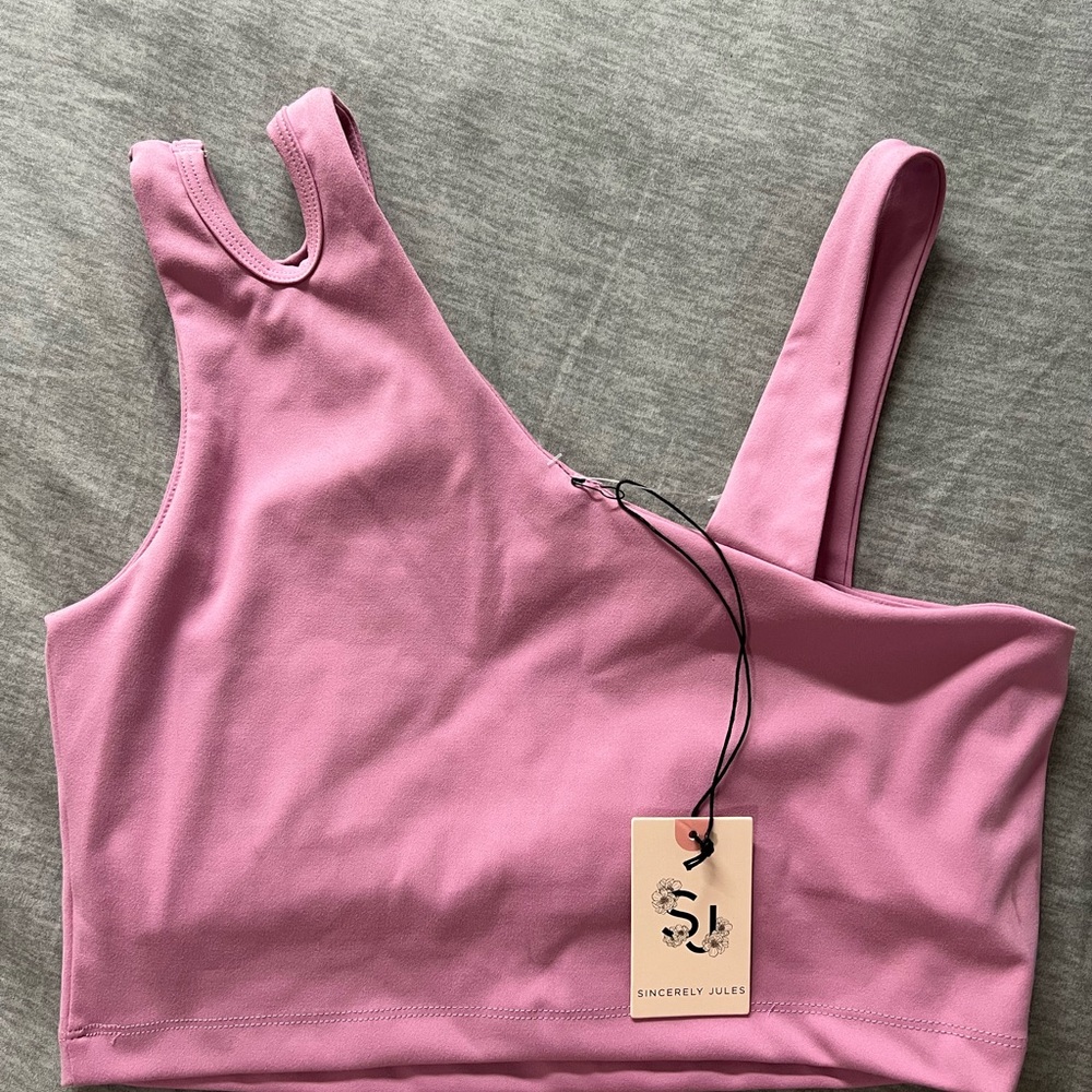 New with tag Sincerely Jules Active Pink Top